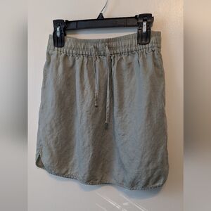 Madewell Olive Green Skirt with Drawstring